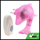 Wireless Rouge Dolphin Doorbell Night Light(German Plug)