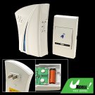 Stylish Wireless Flash Light Remote Control Doorbell White
