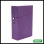 TRAVEL Aluminum Hard Cigarette Case Box 12 Cigarettes- Purple