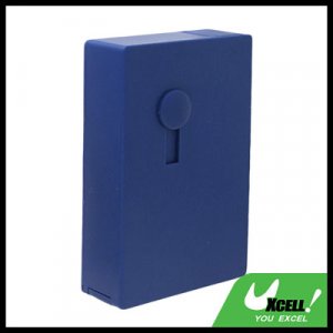 Blue Automatic Sliding 14 PCS Cigarette Case Box Holder