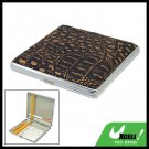 Metal Case Holder with Leather Cover for 20 Cigarette