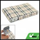 Cloth Cigarette Case Flip Up w/Aluminum Frame Inside
