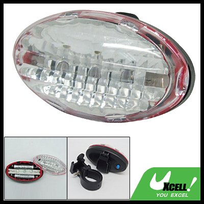 5 LED Safety Bike Bicycle Rear Lamp with Blue Red Light