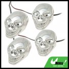 Auto Car Decorative Colorful Blue Red LED Skull Light Lamp