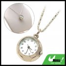 Fashion Jewelry Ladies' SILVERYy Football Pendant Necklace Watch