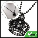 Fashion Jewelry Pure Rhinestone Crown Pendant Lady's Sweater Chain Necklace Watch