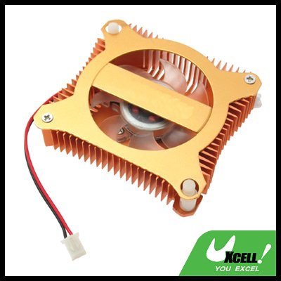 PC VGA Video Card Heat sinks Cooler Cooling Fan - Copper Color