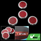 4 Pieces Red Round Car Reflector Set (HL-3003)