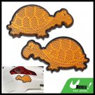 Tortoise Shaped Stop Sign Car Back Light Reflector Yellow