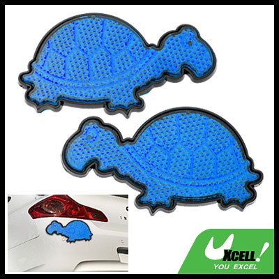 Stop Sign Car Light Reflector w/Blue Tortoise Shaped