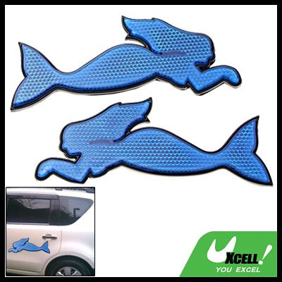 Blue Vehicle Car Motorcycle Bicycle Mermaid Sign Reflector