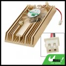 Champagne VGA Video Card Heatsinks Cooler Cooling Fan with 2.0mm 2pin Connector