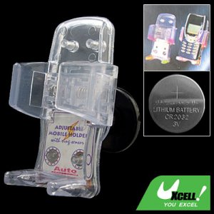Crystal Car Auto Adjustable Cell Phone Holder with Sensor Flash Light