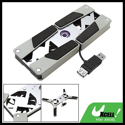 Folding USB 2 Fans Notebook Laptop Cooling Pad Cooler