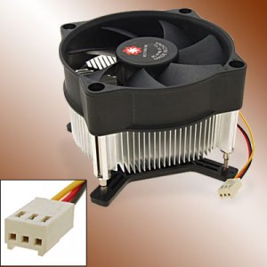 3 Pin CPU Cooler Heatsink Cooling Fan for Intel 775