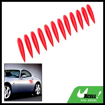 Red Car Door Decorative Sticker Guard Set -12 Pieces