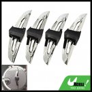 4 Pieces Decorative Car Door Guard Protector Silvery