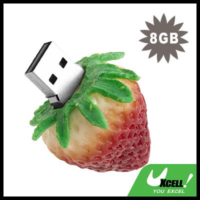 Mini Strawberry USB 8GB Flash Driver Memory Stick Flash Card