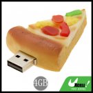 Cool-Look Pizza USB 2.0 4GB Flash Memory Storage Stick Drive