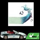 Vinyl Long Hair Girl and Fish Pattern Decal Sticker Car Auto Truck