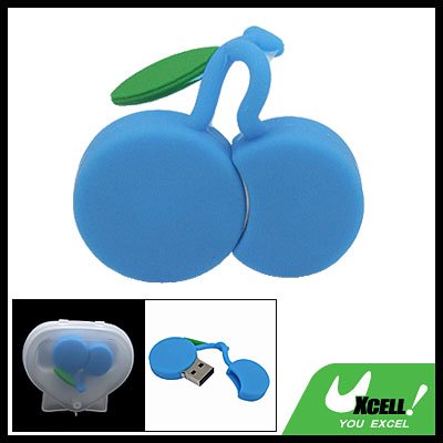 Rubber Cherry 2GB USB 2.0 Flash Memory Stick Pen Drive