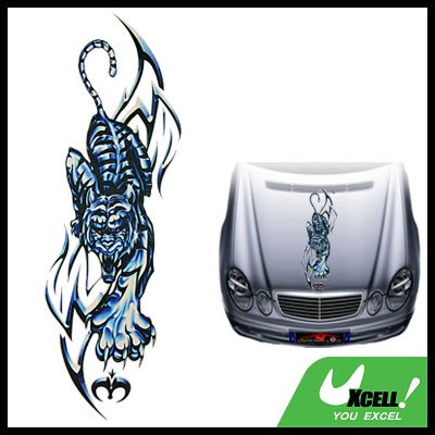 Fearful Tiger Car Body Graphics Decor Decal Sticker