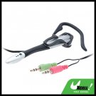 Multimedia Earphones Headphone Microphone with Ear Hook for PC MP3 MP4***