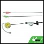 Yellow 3.5mm Stereo Earphone Headphone Microphone with Ear-Hook for PC Computer