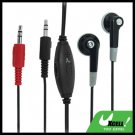 3.5mm Volume Adjustable PC On Line Chat Microphone Earphone Headphones