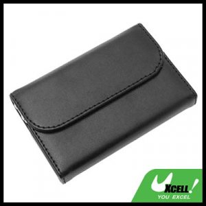 Luxury Leather Black Business Card Case Holder