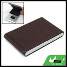 Vertical Leather Surface Magnetic Business Name Card Case