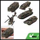 Mini Camouflage Army Force Helicopter Tank Armored Car Kid's Toy