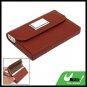 Leather Surface Aluminum Business Name Card Holder Case