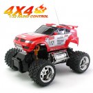 Toy Car - Radio Remote Control 4x4 Cross Country Vehicle 1:32 Red "Thunder 2"