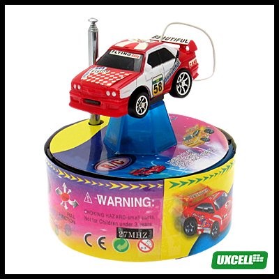 Toy Car - Mini Remote Control Speed Racer Automobile - Red