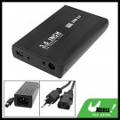 Black USB 2.0 3.5" SATA HDD External Hard Drive Case Box