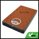 2.5" USB SATA HDD Aluminum External Hard Drive Enclosure Case Brown