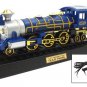 Corded Train Phone Telephone with Flashlight + Whistle + Motion (NO.ar-5050) Blue