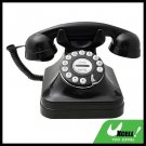 Deluxe Black Vintage Classical Rotary Dial Look Telephone