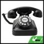 Deluxe Black Vintage Classical Rotary Dial Look Telephone