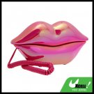 Glossy Sexy Rainbow Lips Home Phone Telephone Pink-Purple