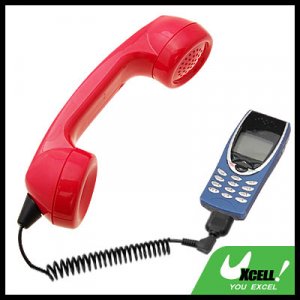 Traditional Talky Telephone Handset Microphone for Ericsson T29 Nokia 8250 3210 Red