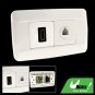 Dual Wall Jacks Panel HDMI 4 Pin RJ11 Telephone Plate
