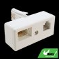 ADSL Filter RJ11 Socket to UK Telephone Plug Adapter