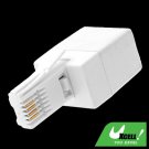 RJ11 Socket - UK Telephone Plug Modem Converter Adapter