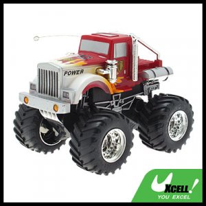 Toy - Radio Remote Control RC 4x4 Cross-country Convoy Racing Car-Red