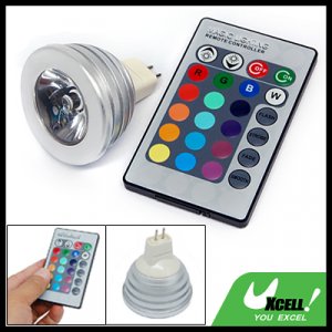 MR16 12V Remote Control 16 Color RGB LED Spotlight Bulb