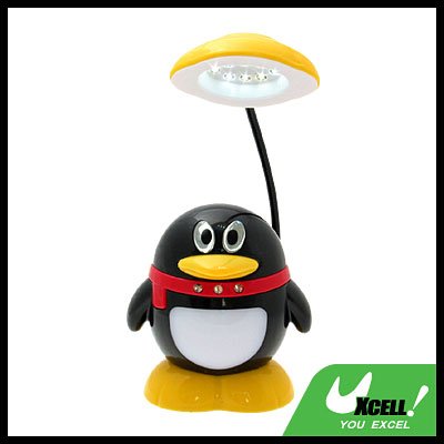 8 LED Novelty Penguin Desk Light Pivot Lamp
