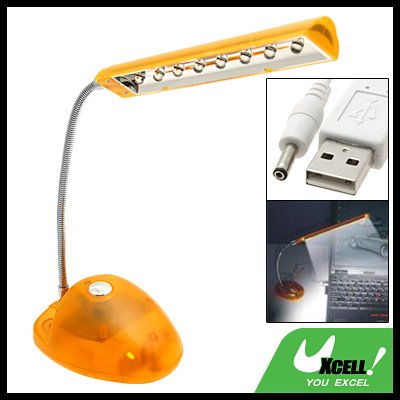 Flexible USB 8 LED Desk Light Lamp for Notebook Laptop PC