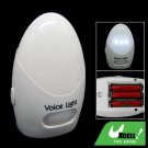 3 LED Voice Activated Wall Desktop Night Light Lamp